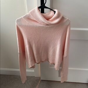 TCEC Soft Pink Turtleneck Sweater